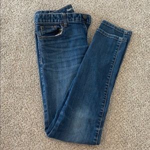 gap dark blue skinny jeans
